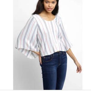 Striped bow back top boho BOGO Summer Light